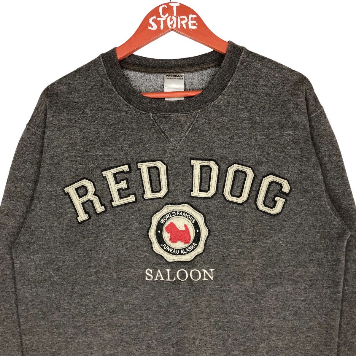 Red Dog Saloon Sweatshirts Crew Big Logo Size S