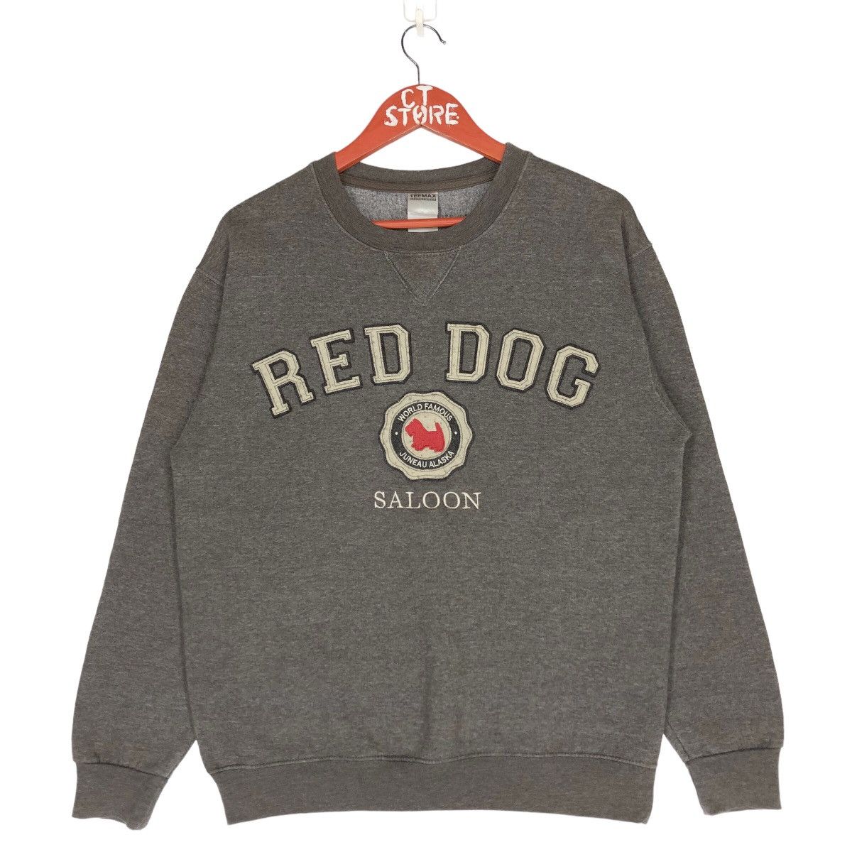 Red Dog Saloon Sweatshirts Crew Big Logo Size S