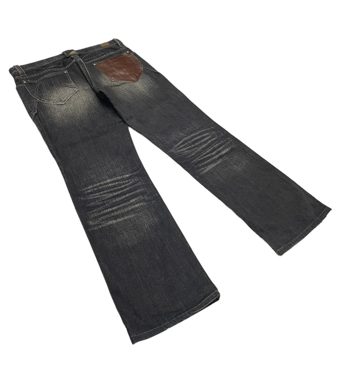 Japanese Brand × Matsuda × PPFM Vintage Nicole Club Japan Leather Pocket Jeans Size US 33 - 3 Thumbnail