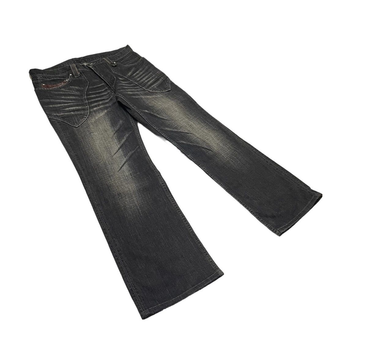 Japanese Brand × Matsuda × PPFM Vintage Nicole Club Japan Leather Pocket Jeans Size US 33 - 5 Thumbnail