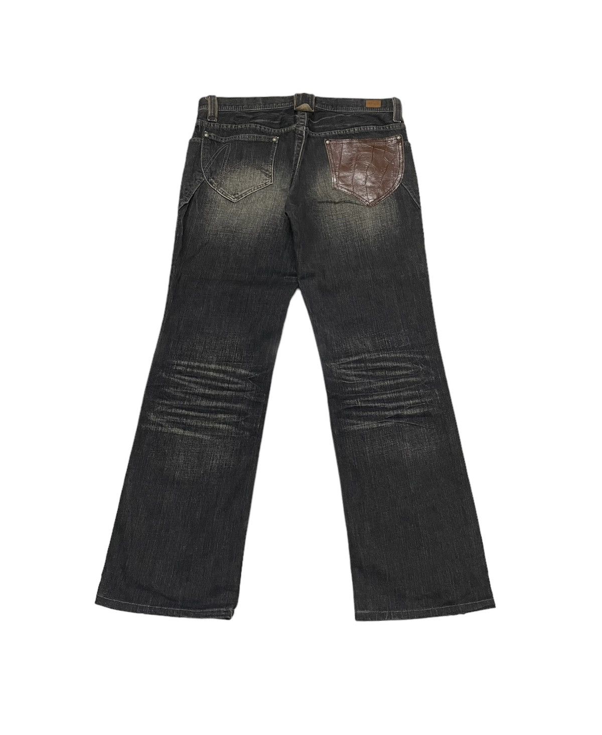 Japanese Brand × Matsuda × PPFM Vintage Nicole Club Japan Leather Pocket Jeans Size US 33 - 4 Thumbnail