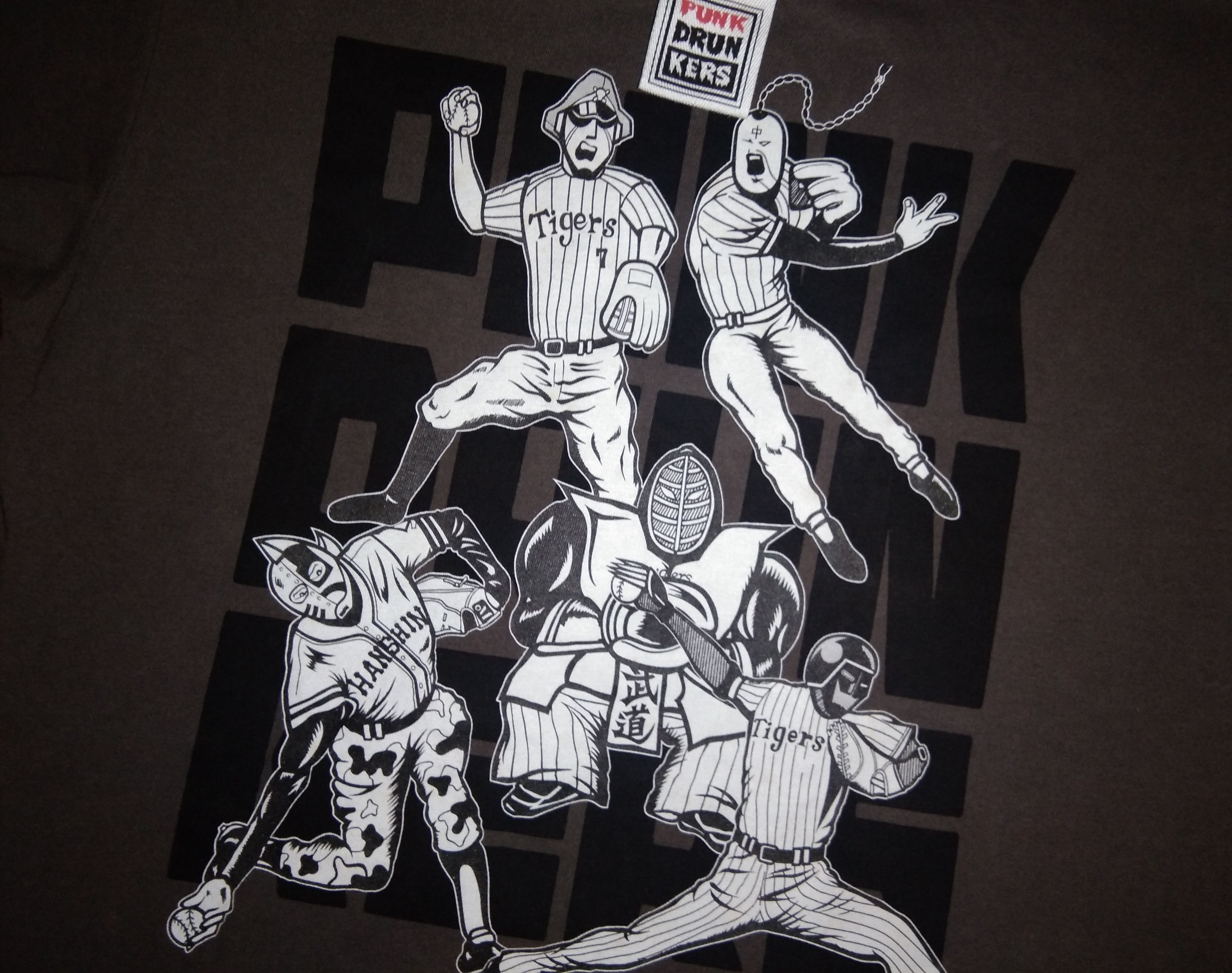 Punk Drunkers x Kinnikuman tshirt wrestling anime