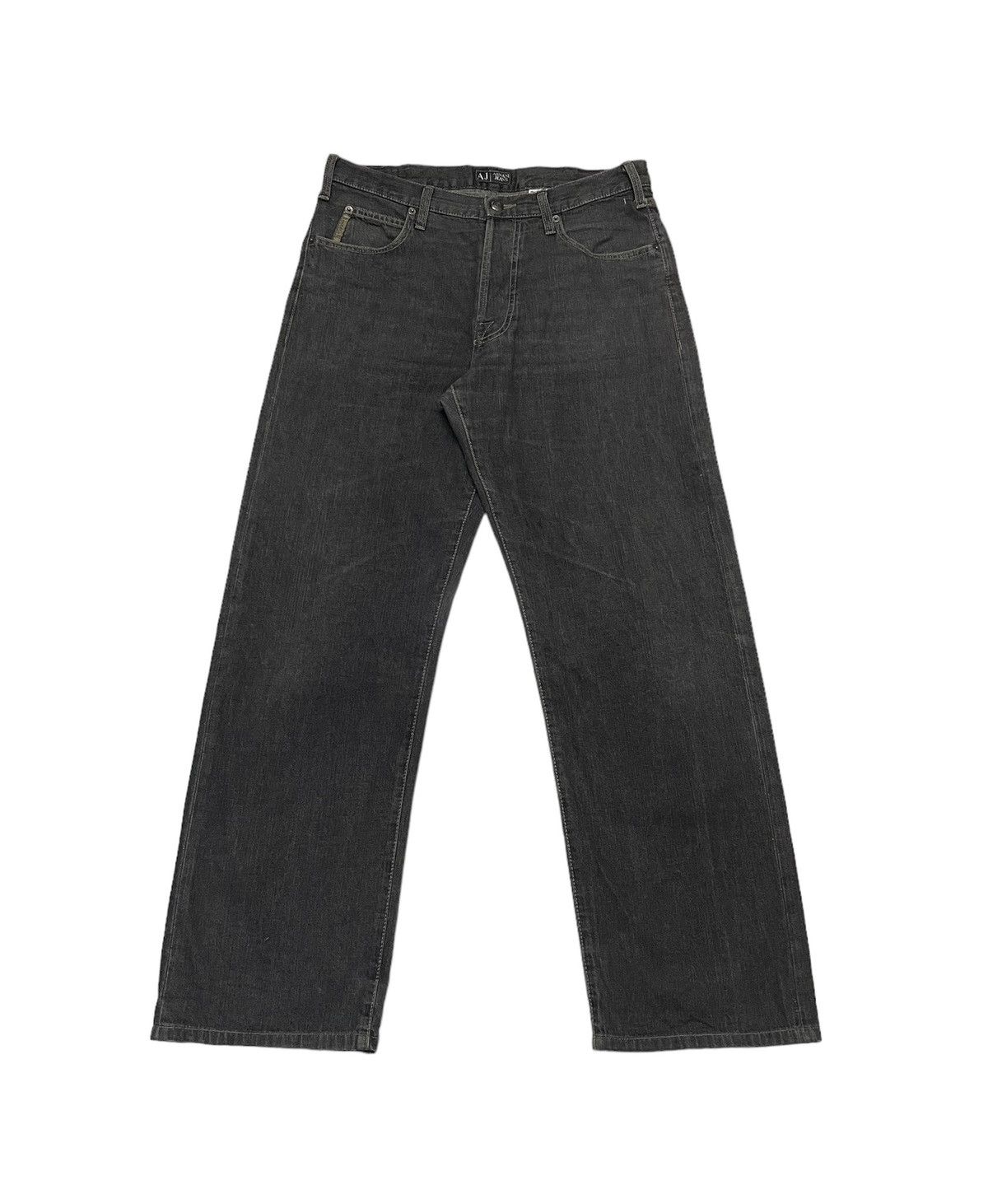 Vintage Armani Jeans Faded Black