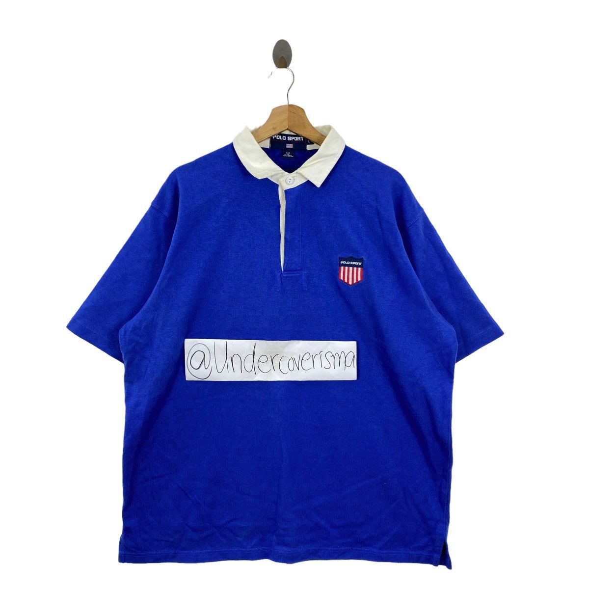 Polo Ralph Lauren Vintage POLO SPORT RL Usa K-Swiss Design Short Sleeve Shirt Size US L / EU 52-54 / 3 - 3 Thumbnail