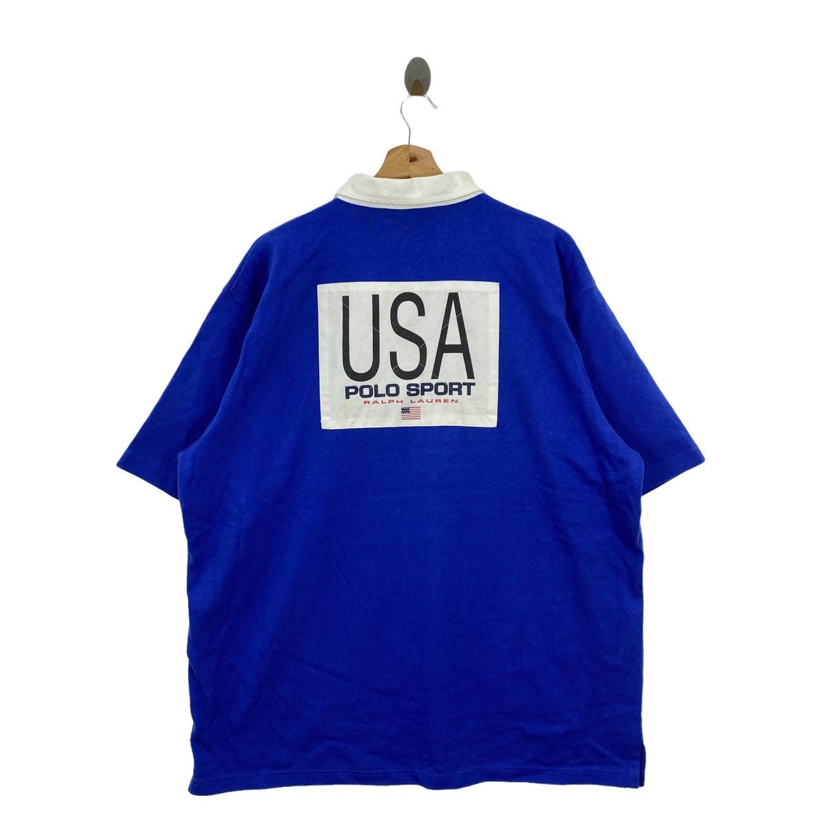 Polo Ralph Lauren Vintage POLO SPORT RL Usa K-Swiss Design Short Sleeve Shirt Size US L / EU 52-54 / 3 - 1 Thumbnail