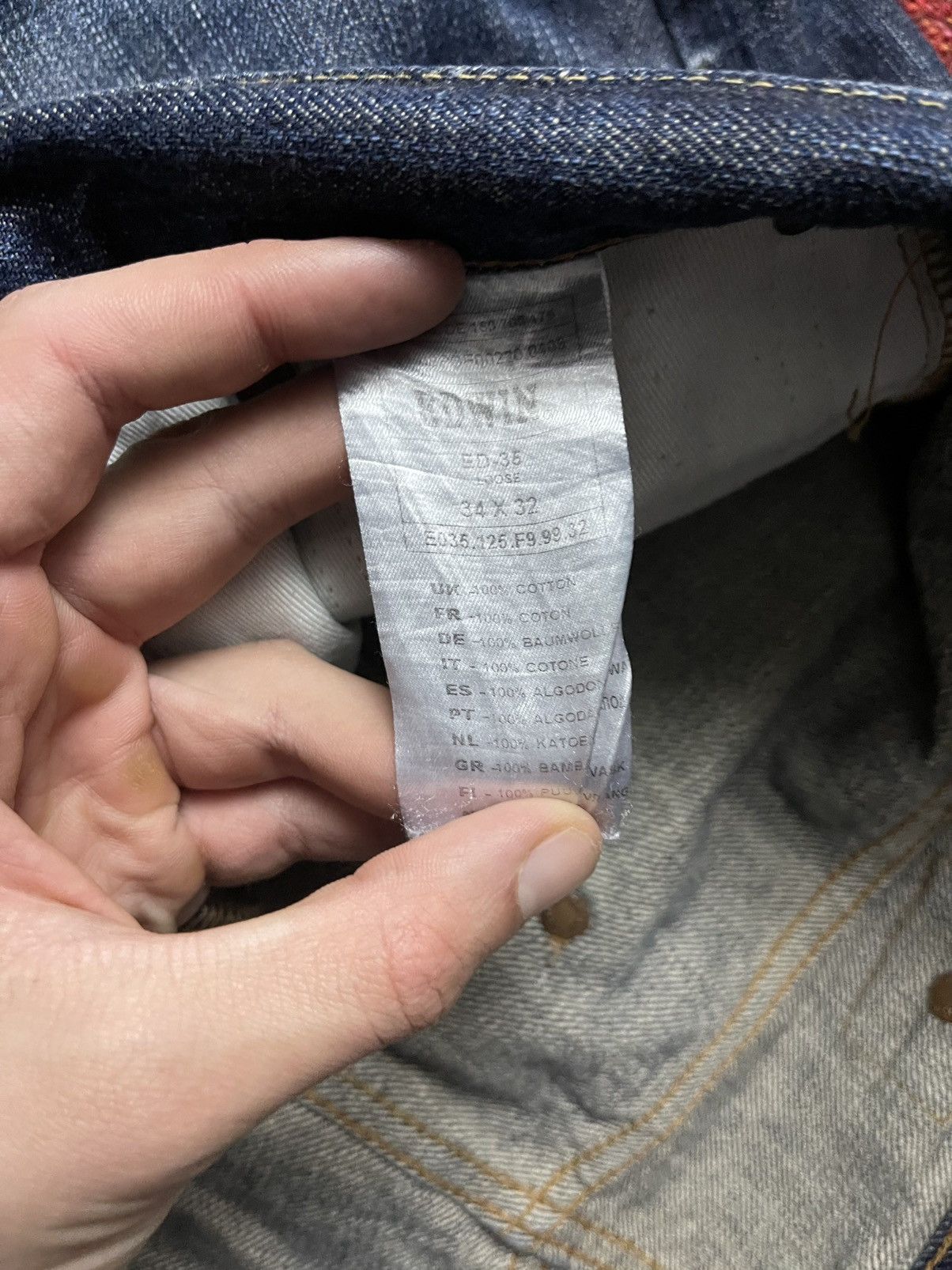 Edwin × Japanese Brand Edwin rainbow selvedge denim pants Size US 32 / EU 48 - 6 Thumbnail