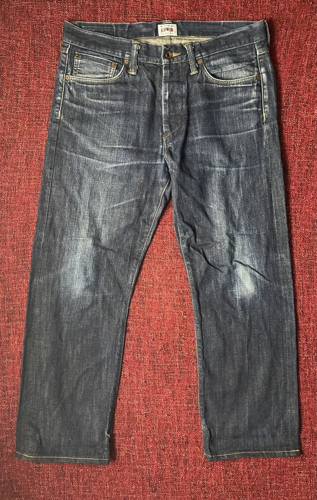 Edwin × Japanese Brand Edwin rainbow selvedge denim pants Size US 32 / EU 48 - 1 Thumbnail