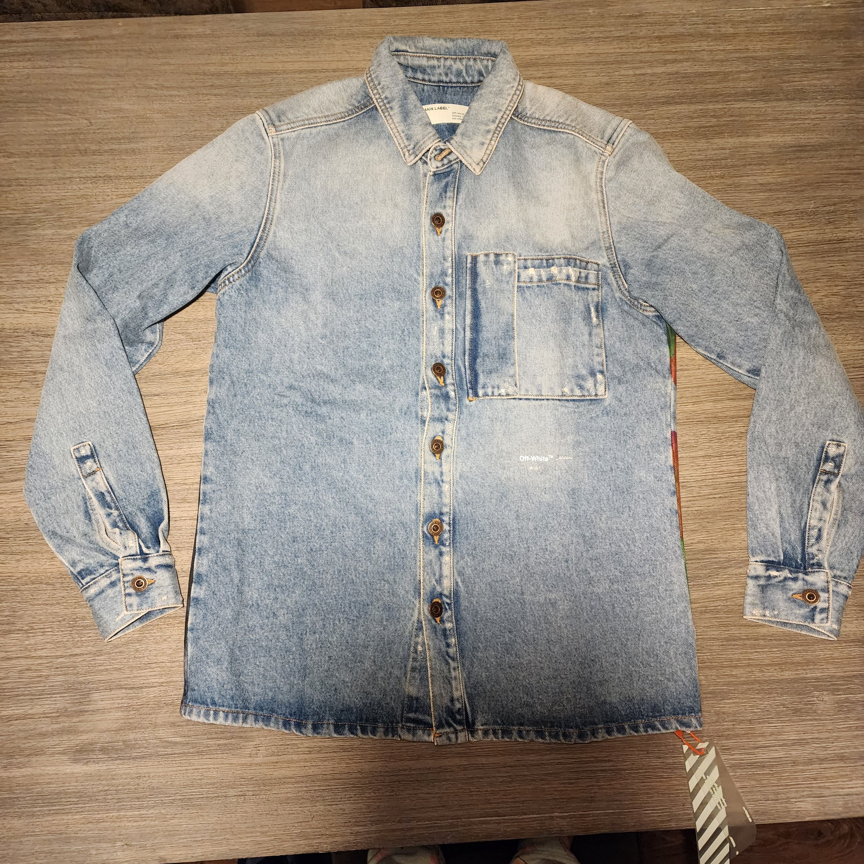 Off white denim men jacket