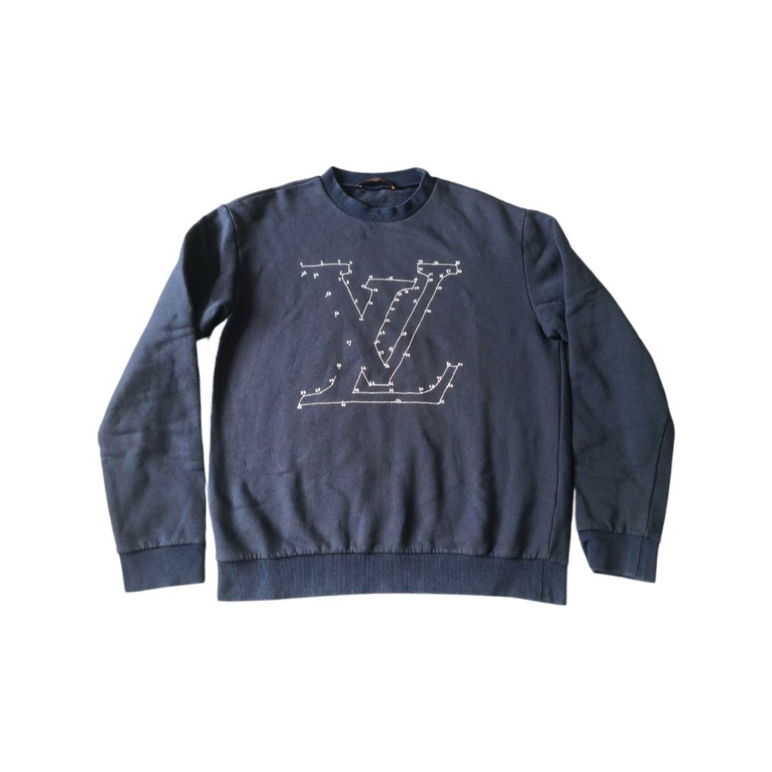 Louis Vuitton 2019 Printed Hoodie - Blue Sweatshirts & Hoodies
