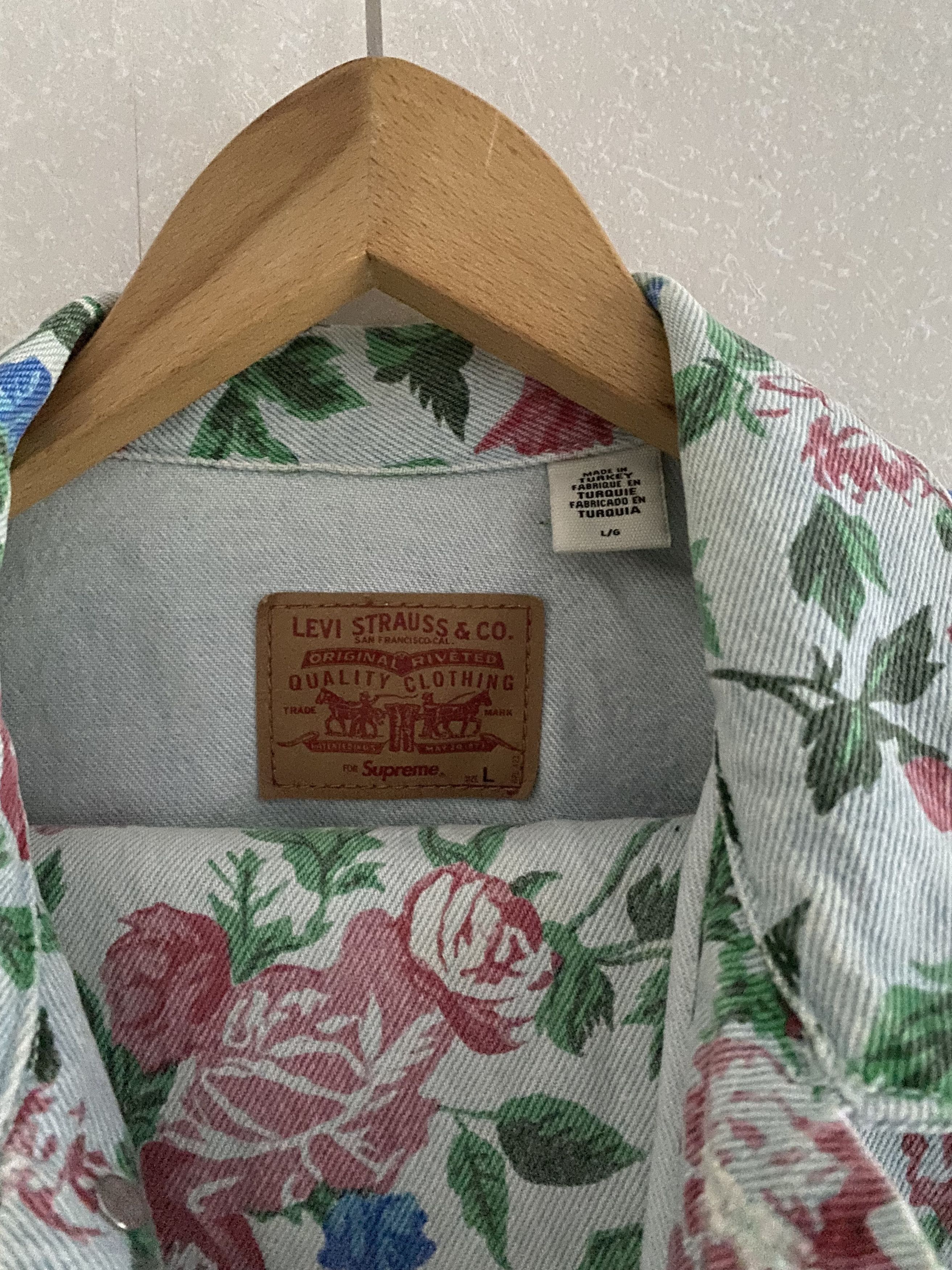 Levi's × Supreme SS 2016 Supreme x Levis Roses Trucker Jacket + Pants Size US L / EU 52-54 / 3 - 4 Thumbnail