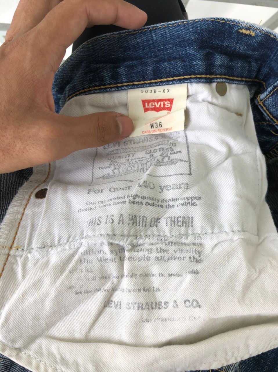 Japanese Brand × Levi's × Levi's Vintage Clothing Vintage LEVIS Selvedge denim jeans made in Japan J09A Size US 35 - 15 Thumbnail