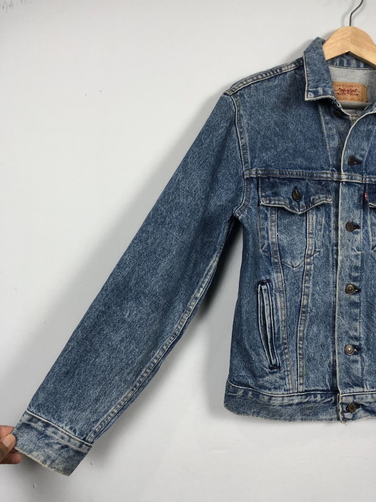 Levi's × Vintage Vintage 90a Levis Denim Trucker Jacket Size S / US 4 / IT 40 - 3 Thumbnail