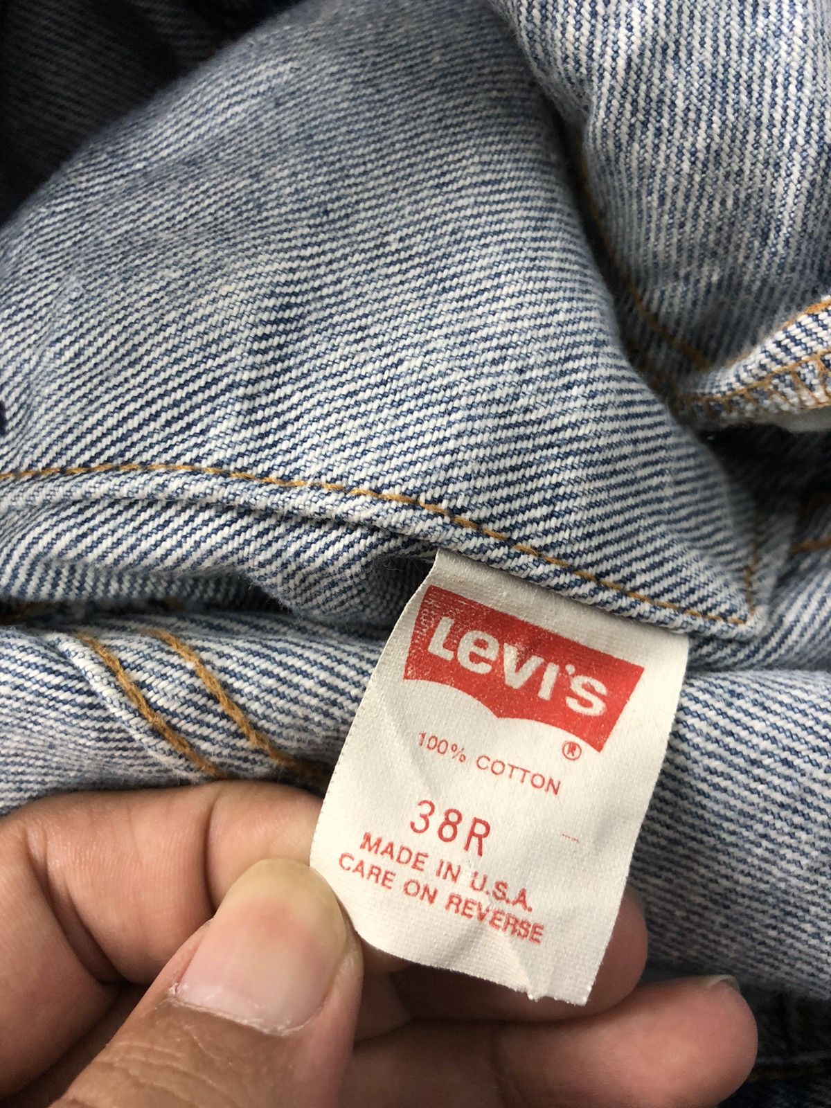 Levi's × Vintage Vintage 90a Levis Denim Trucker Jacket Size S / US 4 / IT 40 - 10 Thumbnail