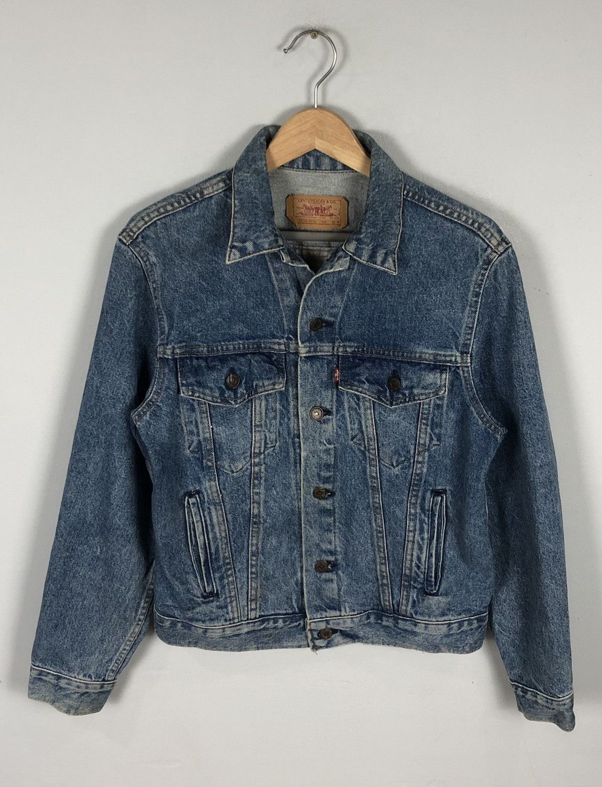 Levi's × Vintage Vintage 90a Levis Denim Trucker Jacket Size S / US 4 / IT 40 - 1 Thumbnail