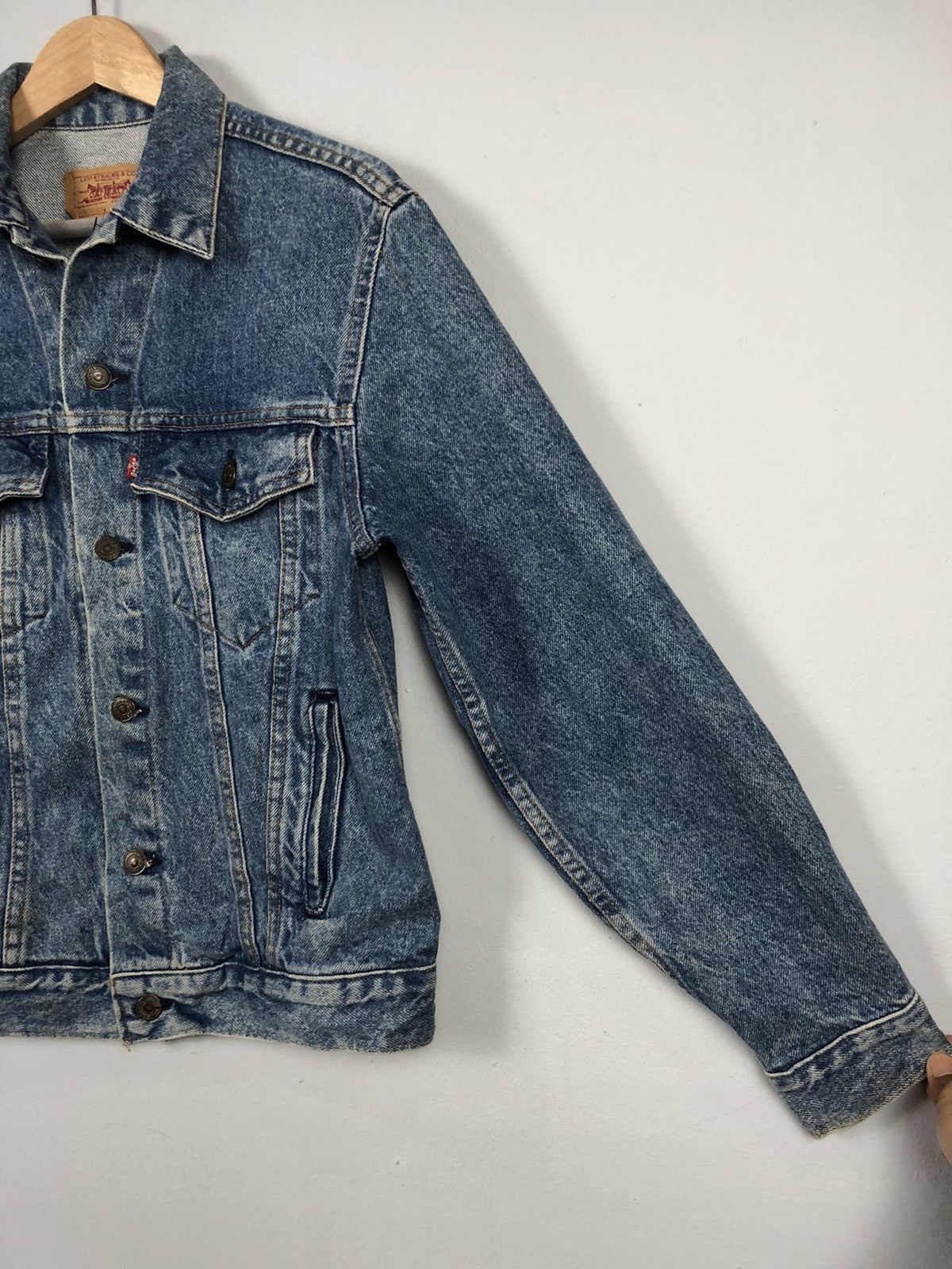 Levi's × Vintage Vintage 90a Levis Denim Trucker Jacket Size S / US 4 / IT 40 - 4 Thumbnail
