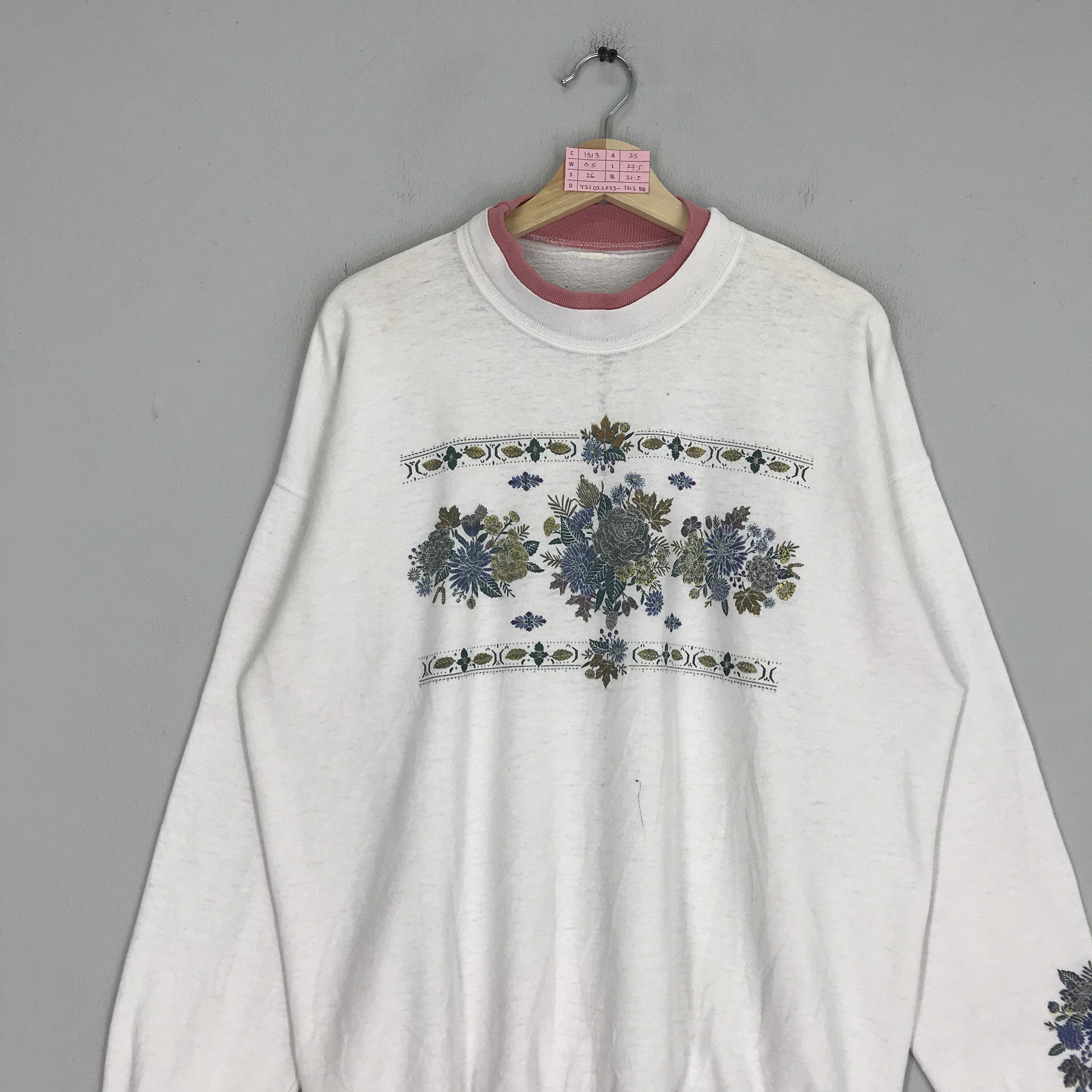 Arts & Science Vintage 90's Floral Graphic Sun Flower Pop Art Jumper Size US L / EU 52-54 / 3 - 3 Thumbnail