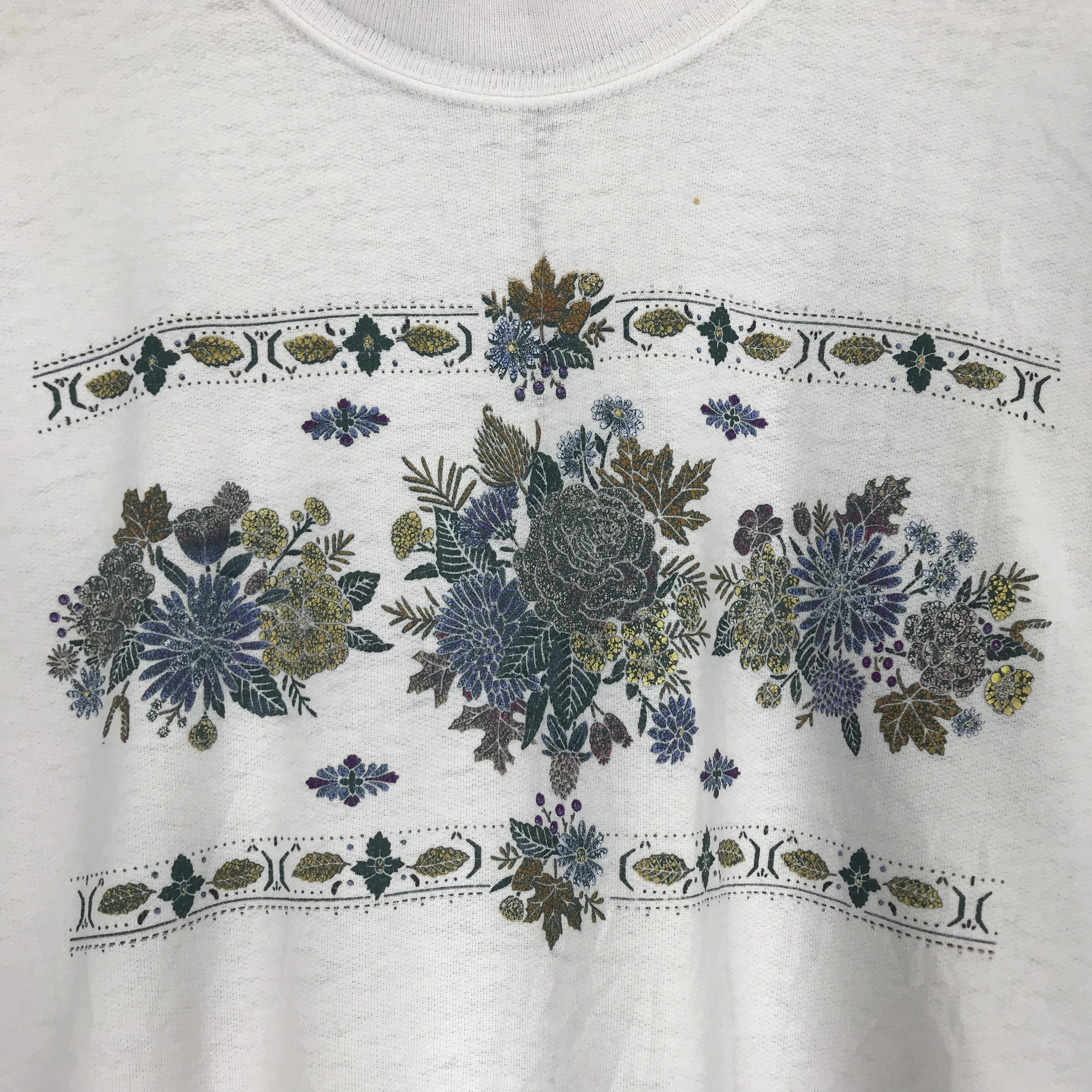 Arts & Science Vintage 90's Floral Graphic Sun Flower Pop Art Jumper Size US L / EU 52-54 / 3 - 5 Thumbnail
