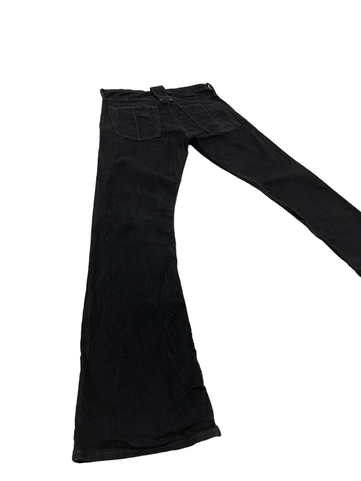 Pre-owned If Six Was Nine Flare Jeans Lgb Lazy Wolf Stretch High Rise 29 In Black
