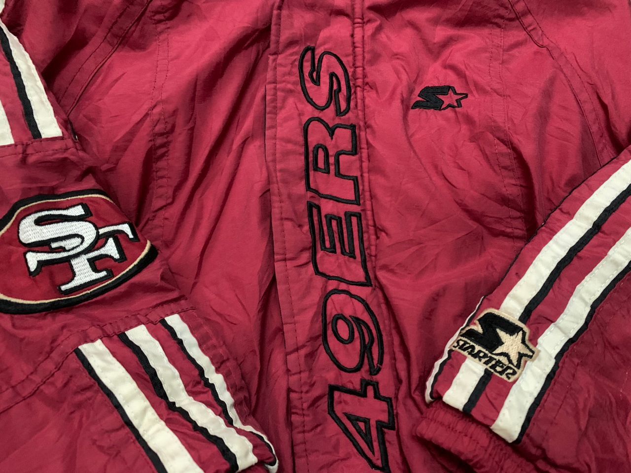 VINTAGE 90S SAN FRANCISCO 49ERS NFL STARTER JACKET KIDS