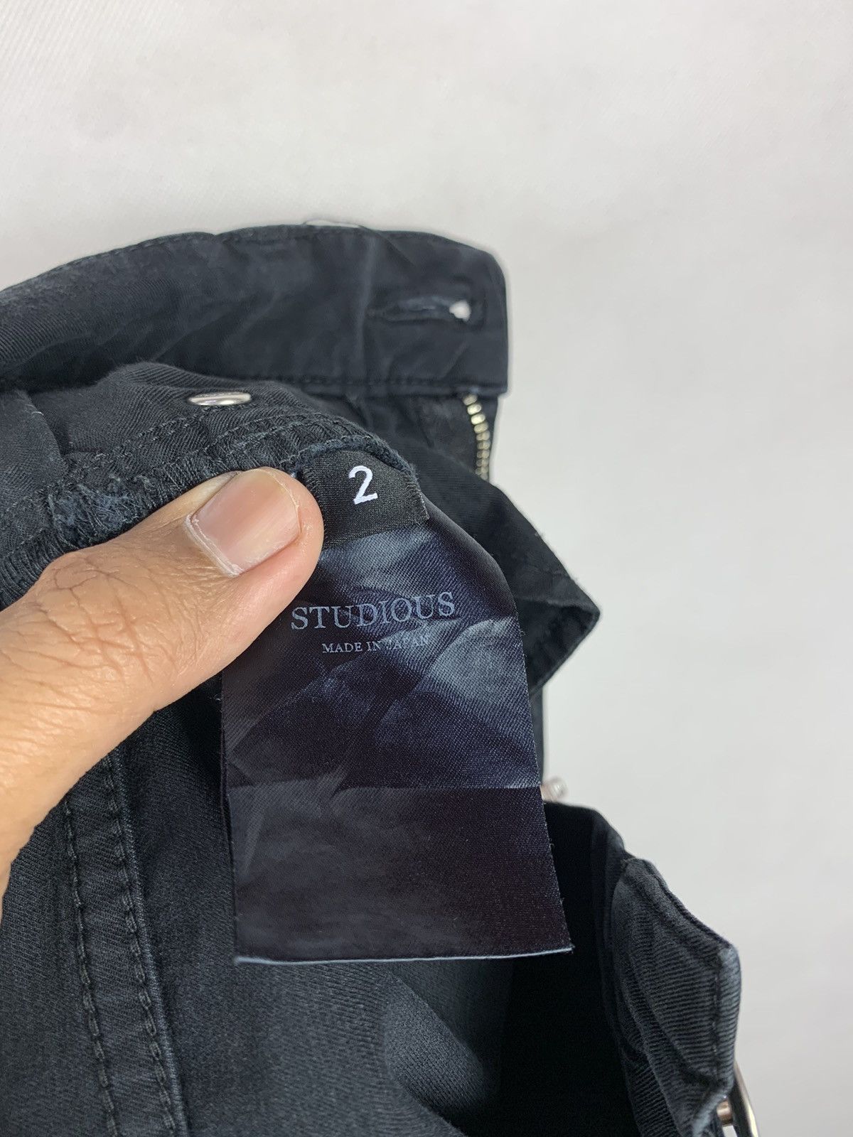 Japanese Brand Steals! Studious Tokyo Japan Black Jeans Denim Size US 27 - 7 Thumbnail