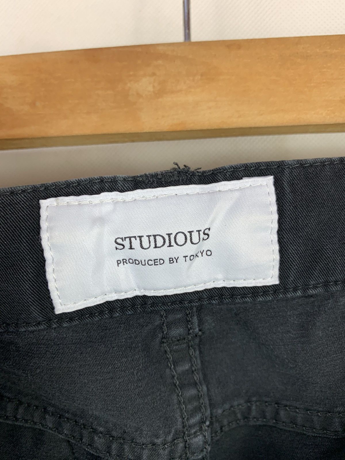 Japanese Brand Steals! Studious Tokyo Japan Black Jeans Denim Size US 27 - 6 Thumbnail