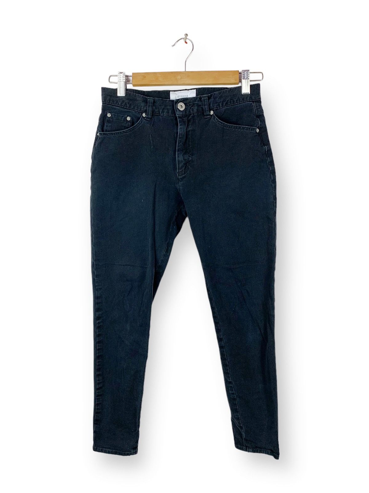Japanese Brand Steals! Studious Tokyo Japan Black Jeans Denim Size US 27 - 1 Thumbnail