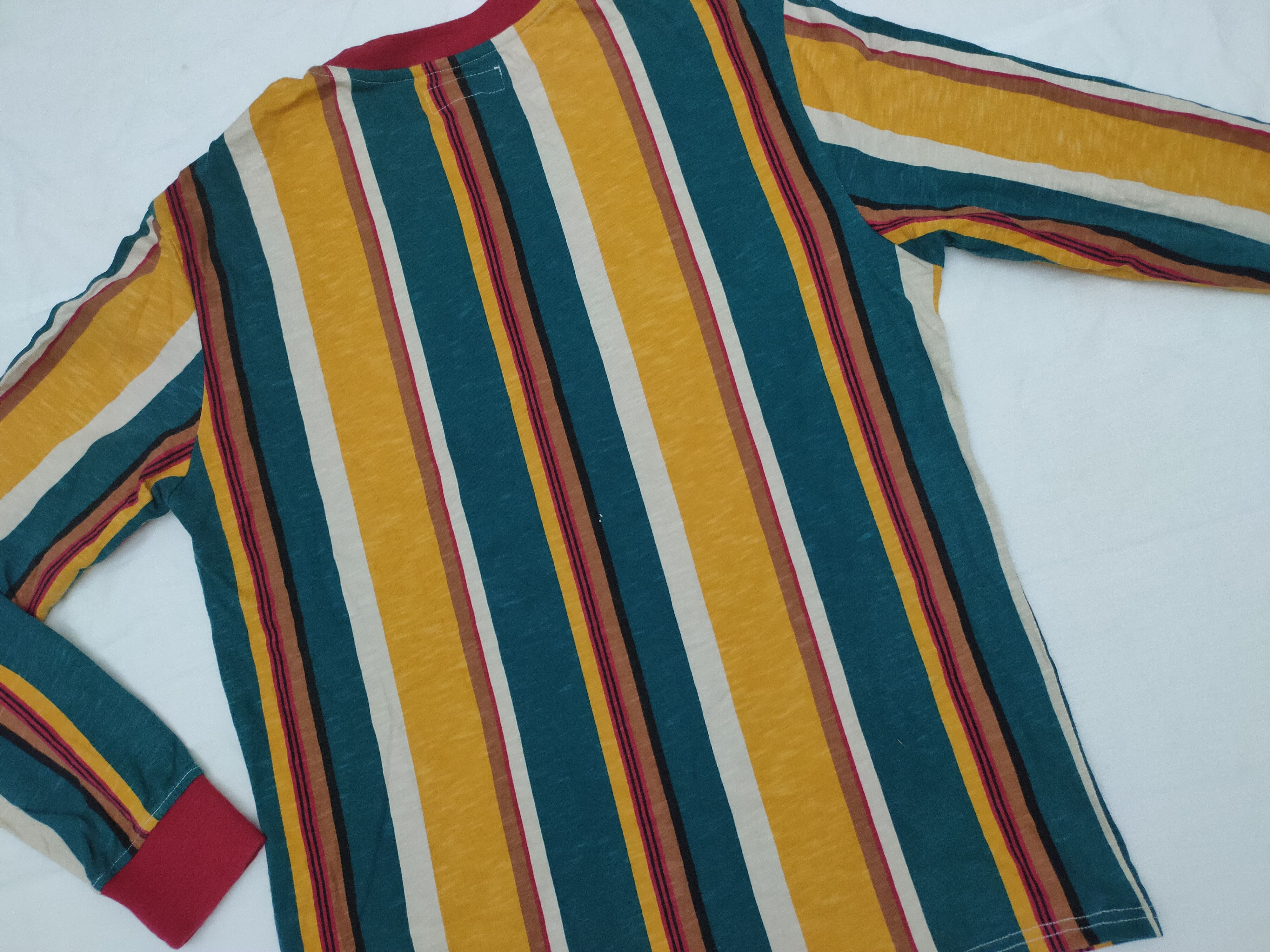 A$AP Rocky Vintage Guess x Asap Rocky Striped Longsleeve T Shirt Size US M / EU 48-50 / 2 - 5 Thumbnail