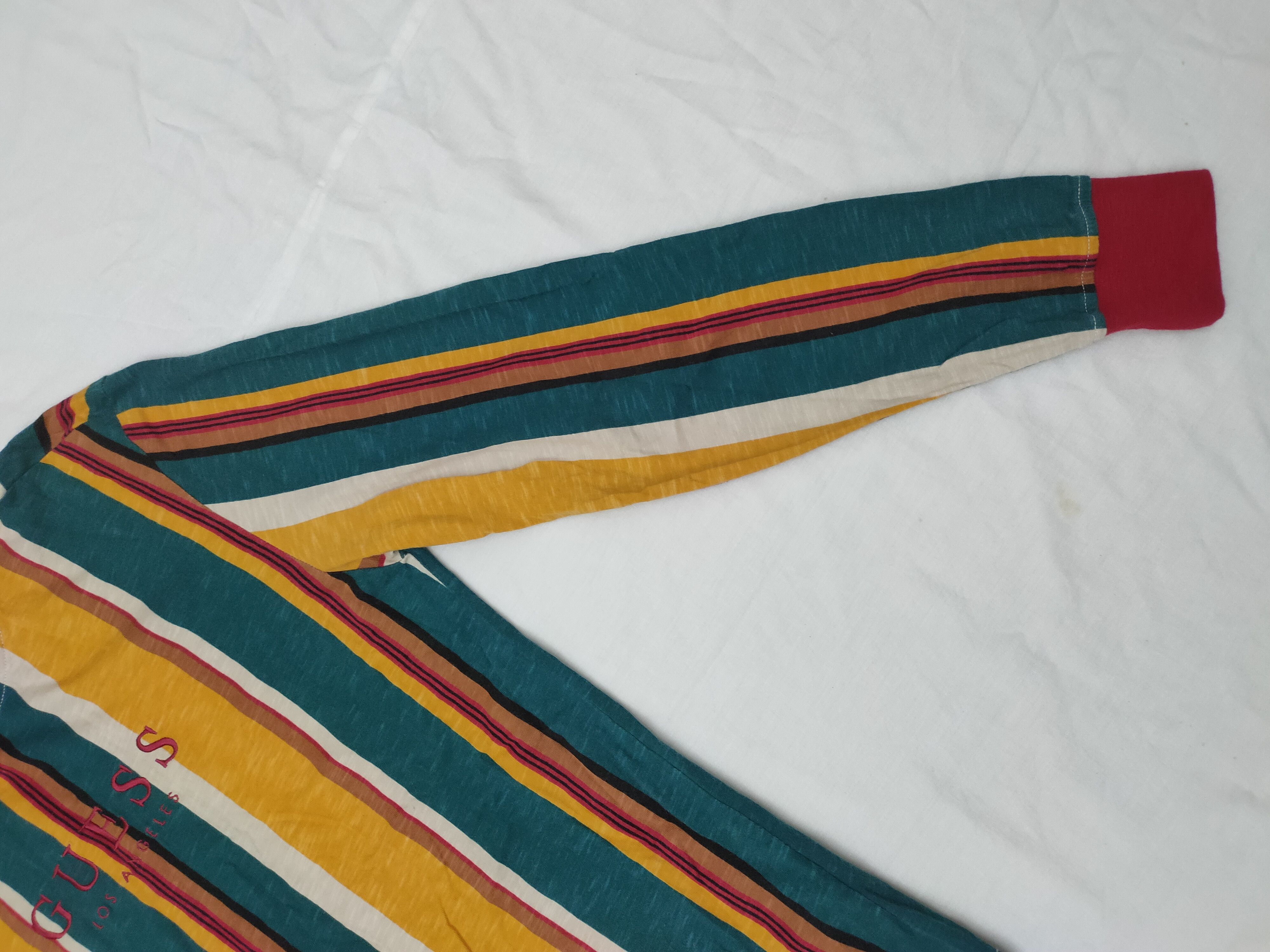 A$AP Rocky Vintage Guess x Asap Rocky Striped Longsleeve T Shirt Size US M / EU 48-50 / 2 - 6 Thumbnail