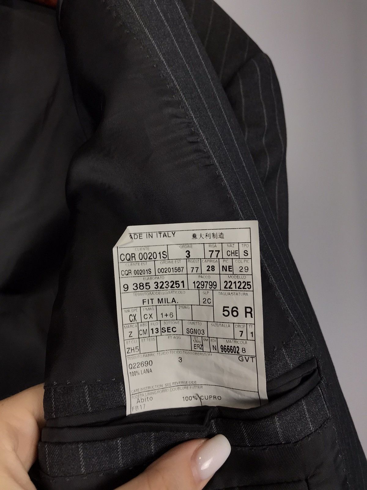 Ermenegildo Zegna Ermenegildo Zegna luxury designer costume Size 52R - 8 Thumbnail