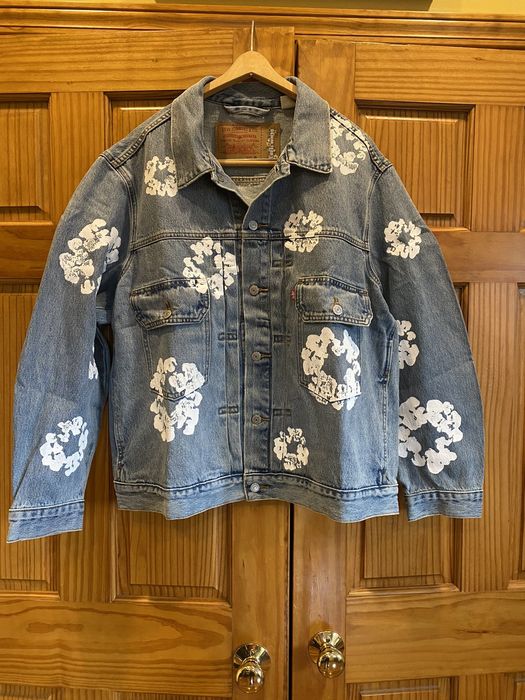 Levi's Levi's Denim Tears Type 2 Wreath Light Wash Jacket | Grailed