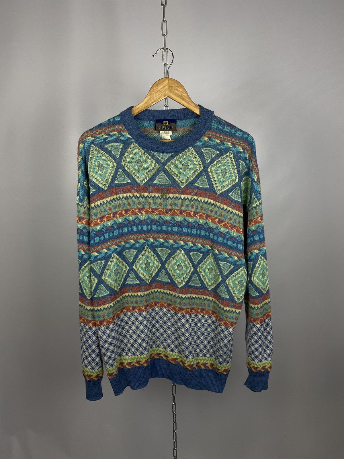Fiume knit sweater vintage Coogi multicolour size M
