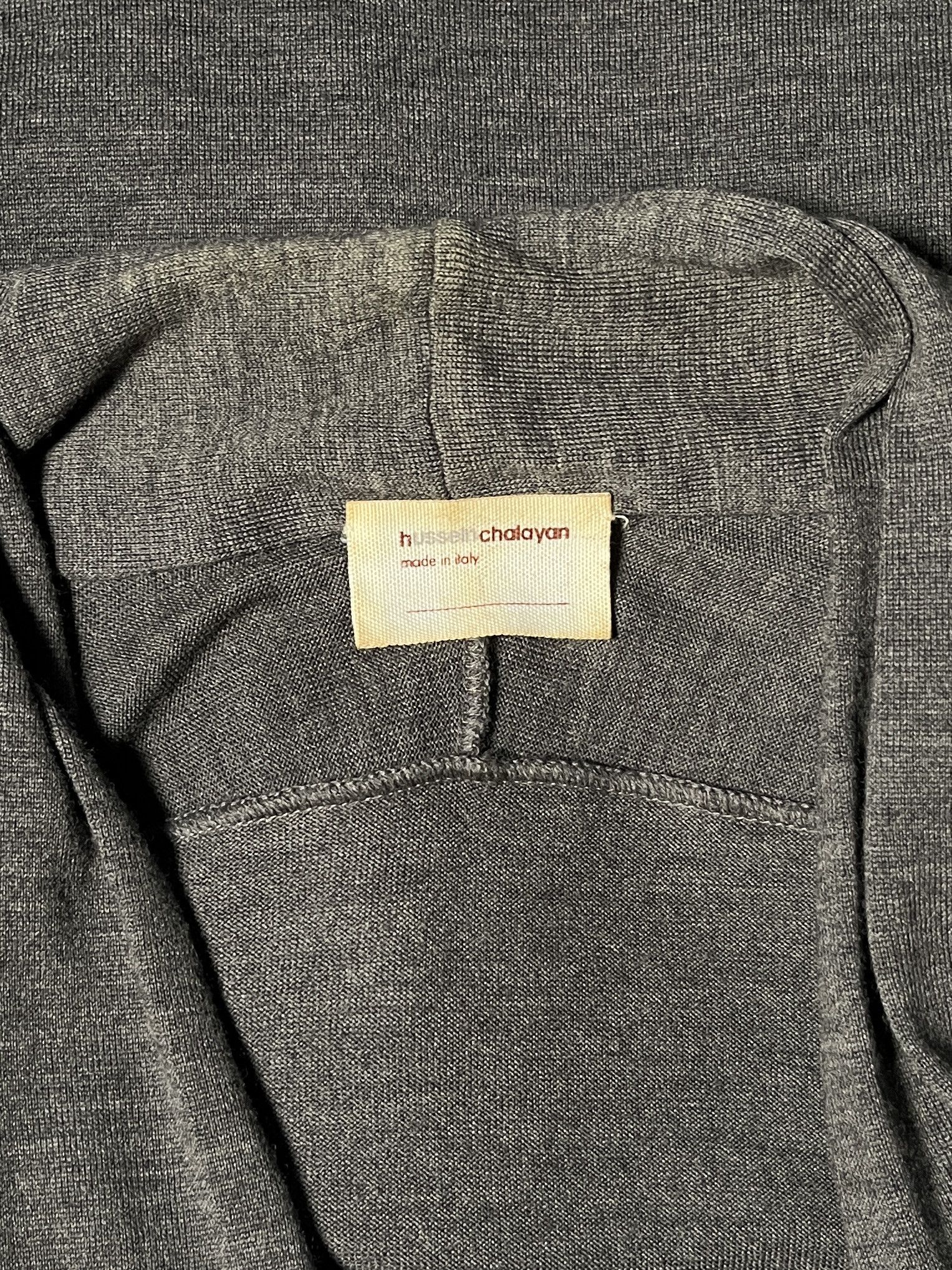 Hussein Chalayan ⚡️QUICK SALE⚡️Early 2000's Hussein Chalayan Gray Cardigan Size US S / EU 44-46 / 1 - 3 Thumbnail