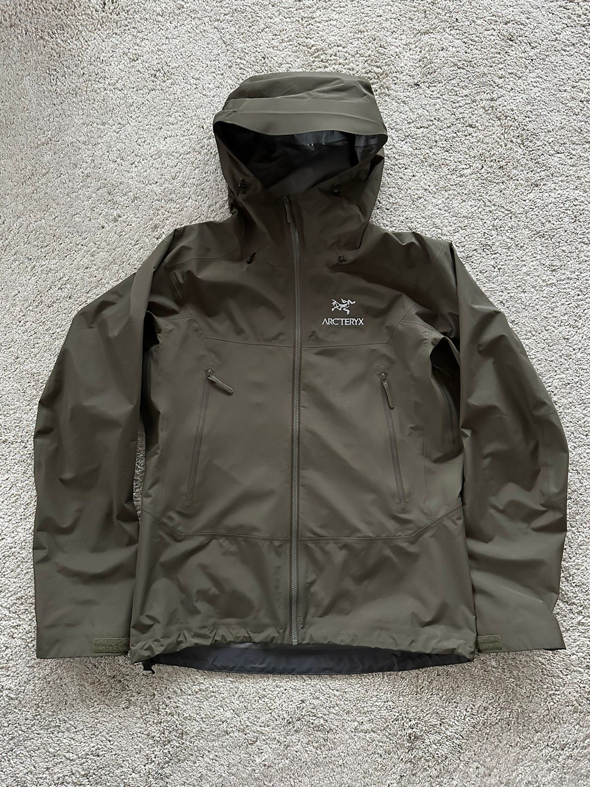 Pre-owned Arc'teryx Olive Green Beta Jacket