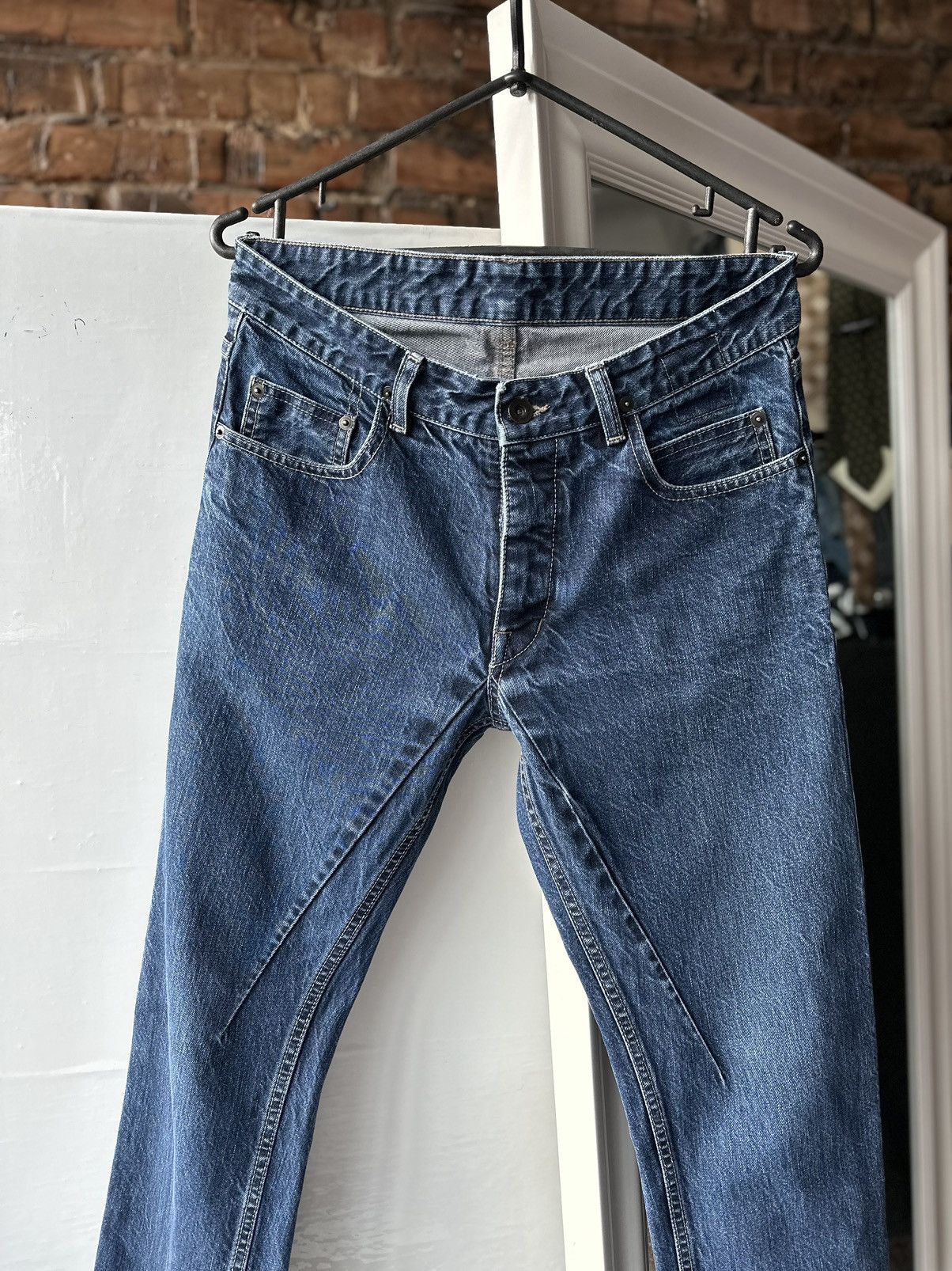 Rick Owens 🔥 Rick Owens Drkshdw Berlin Cut Jeans Size: 31 Size US 31 - 2 Thumbnail