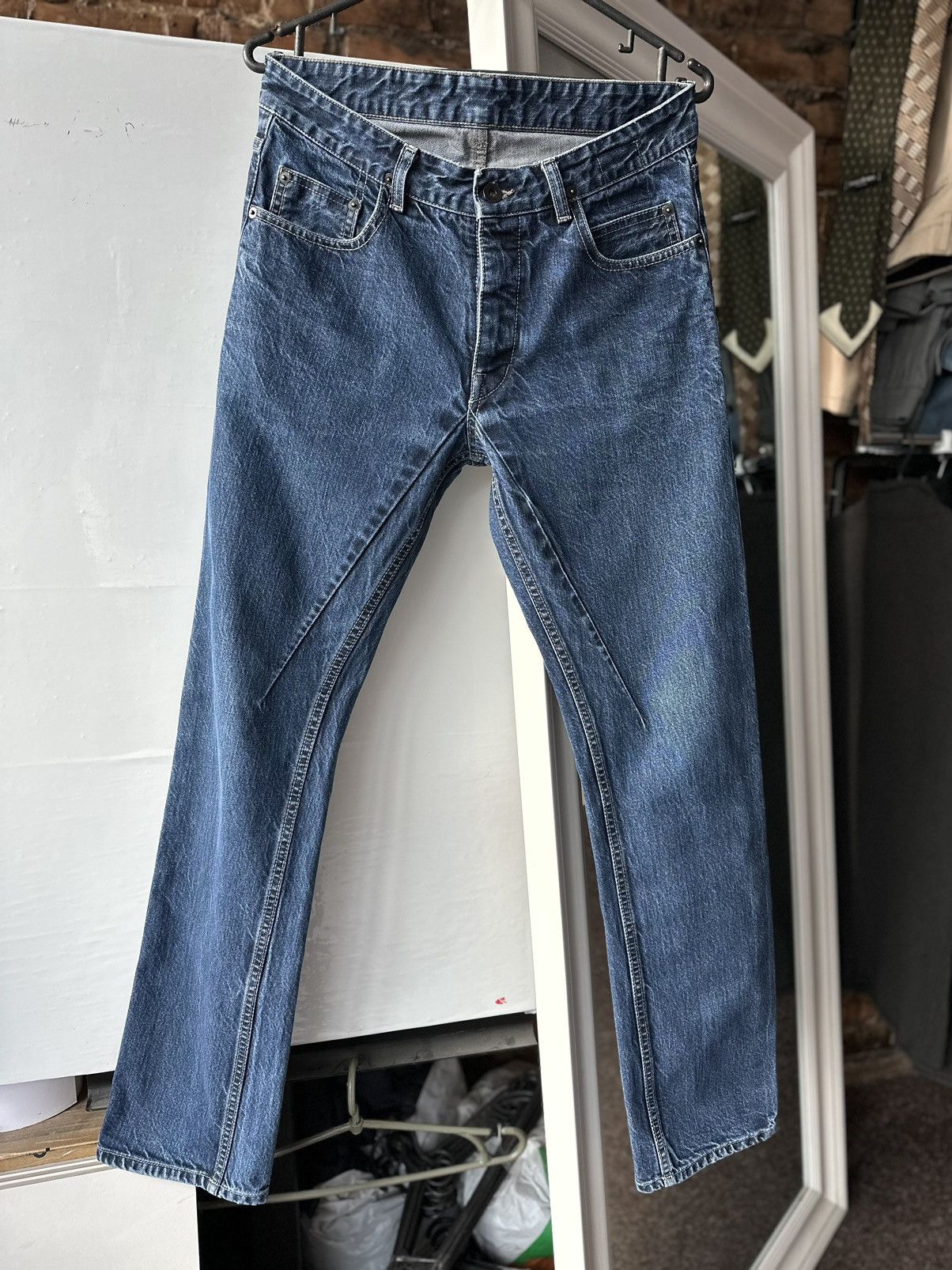 Rick Owens 🔥 Rick Owens Drkshdw Berlin Cut Jeans Size: 31 Size US 31 - 1 Thumbnail