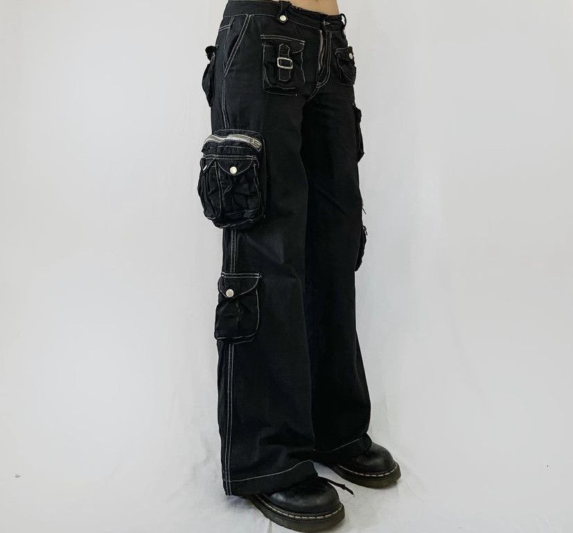 20471120 × Beauty Beast × Hysteric Glamour 💥Vtg💥JAPANESE JEANS BONDAGE TACTICAL MULTI CARGO Size US 31 - 1 Thumbnail