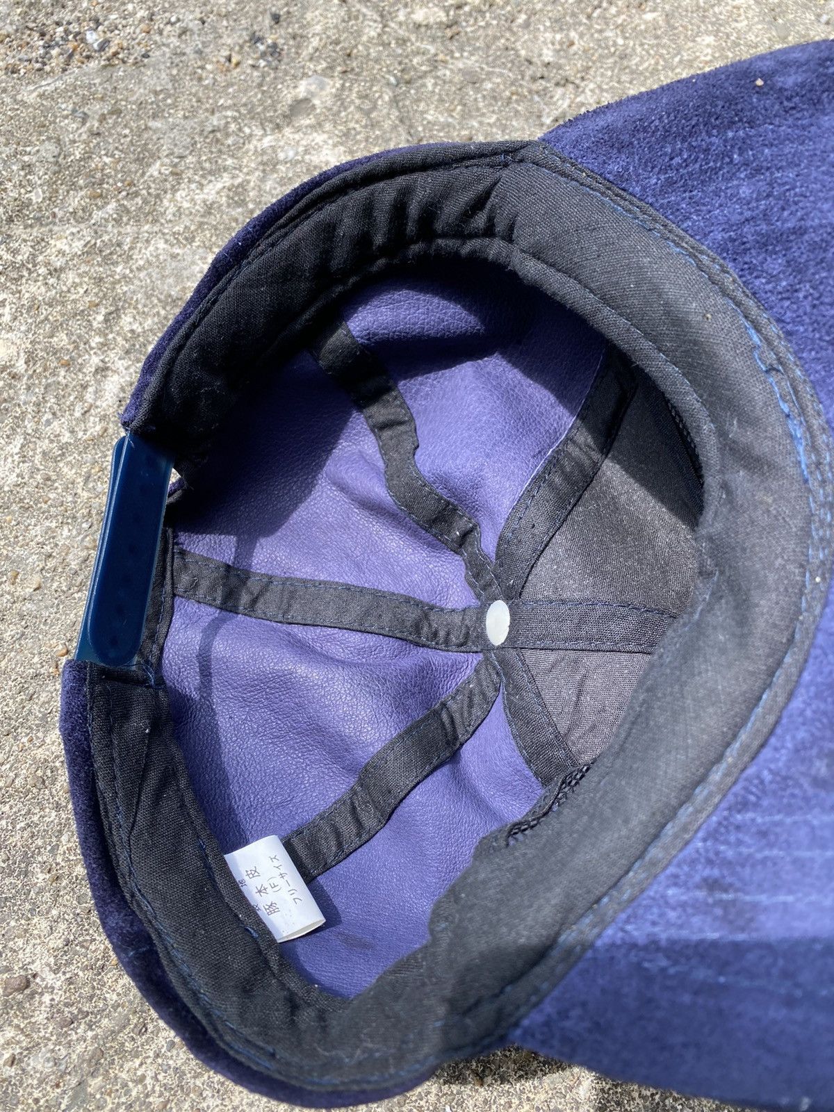 Japanese Brand × Vintage 💥RARE💥Vintage 80~90s SUNTORY BOSS COFFEE Genuine Leather Cap Size ONE SIZE - 10 Thumbnail