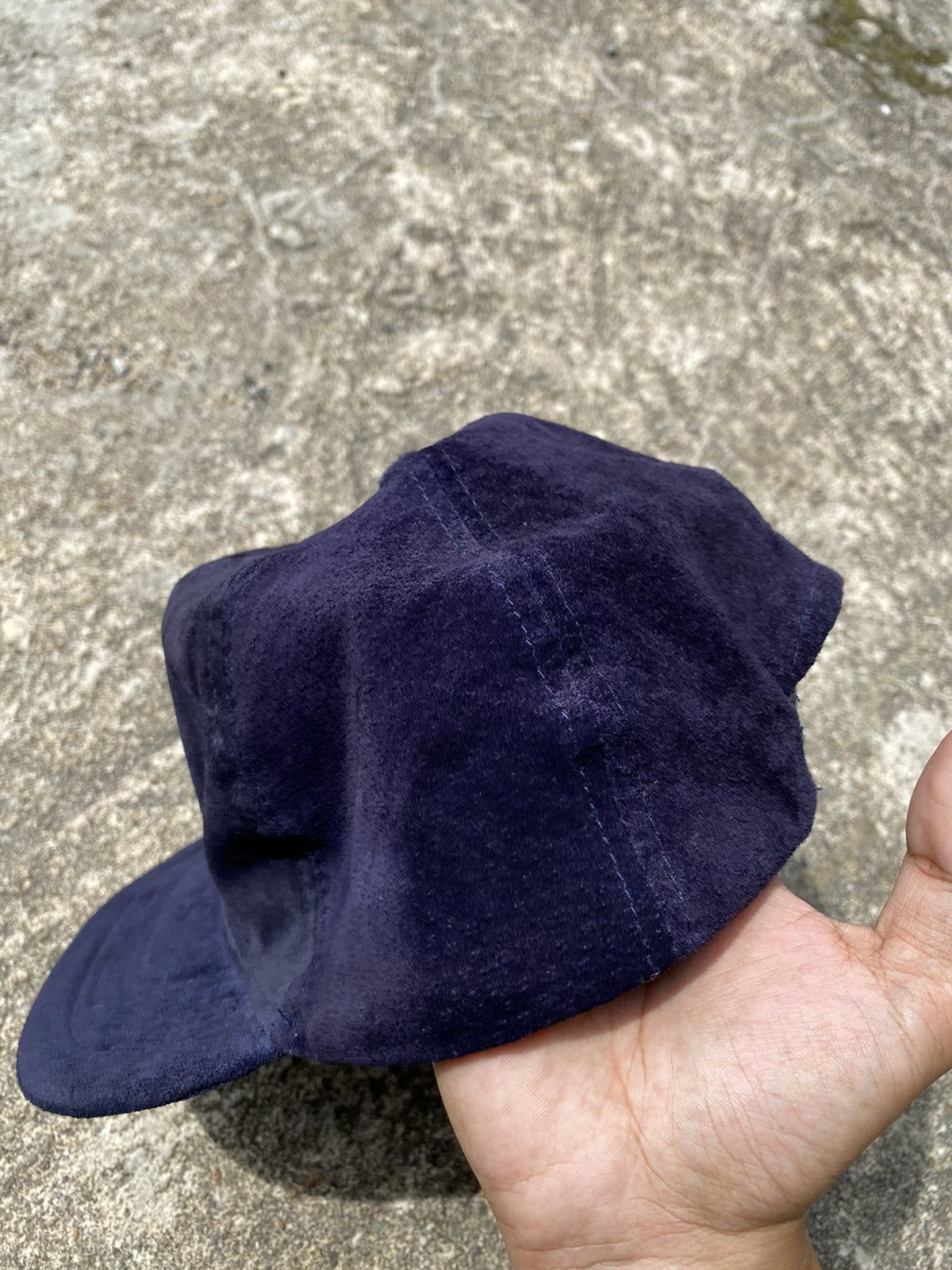 Japanese Brand × Vintage 💥RARE💥Vintage 80~90s SUNTORY BOSS COFFEE Genuine Leather Cap Size ONE SIZE - 7 Thumbnail