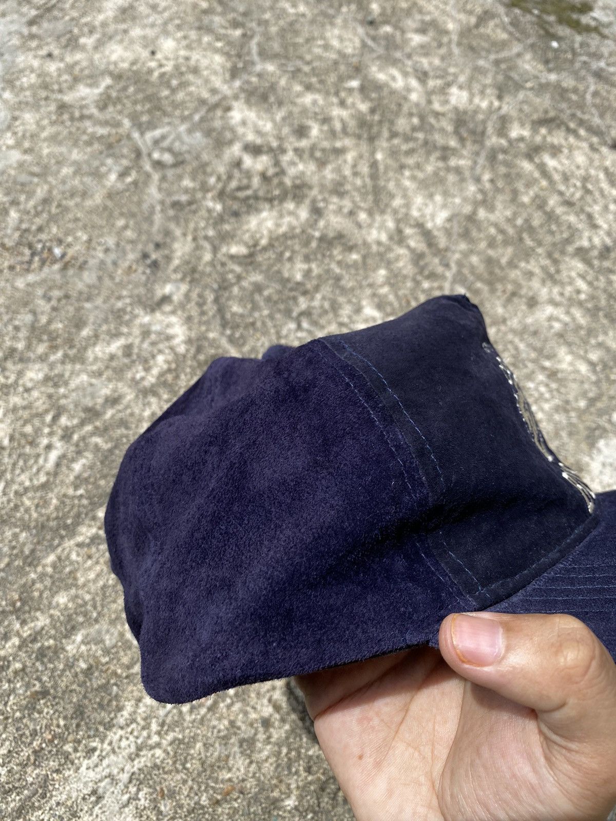 Japanese Brand × Vintage 💥RARE💥Vintage 80~90s SUNTORY BOSS COFFEE Genuine Leather Cap Size ONE SIZE - 6 Thumbnail
