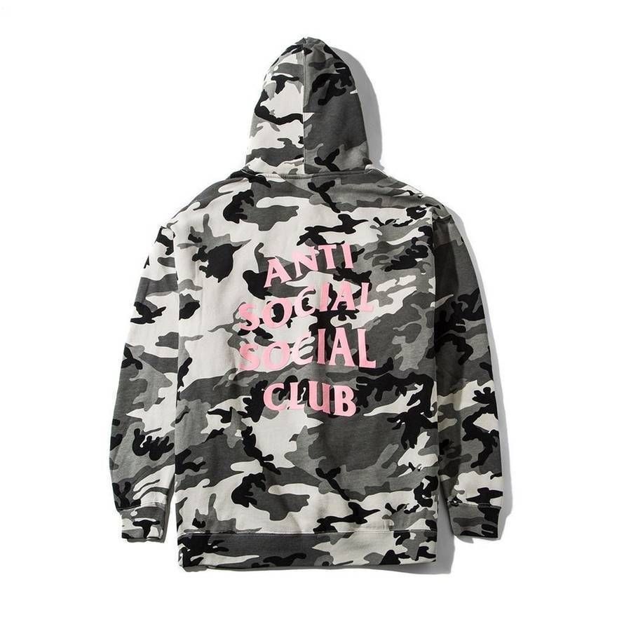 Anti Social Social Club Snow Camo Pink Hoodie ASSC DS