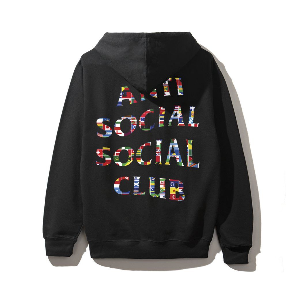 DS Anti Social Social Club Flag Black Hoodie ASSC DS