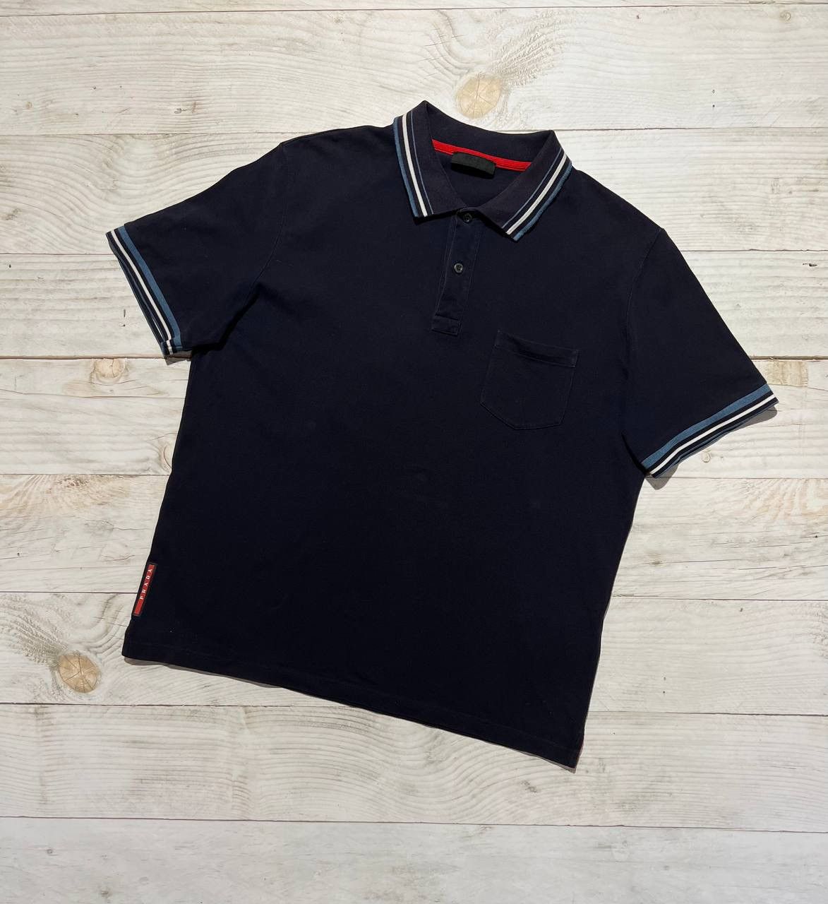 Prada Prada Polo Shirt Red Tab Size US XL / EU 56 / 4 - 1 Thumbnail