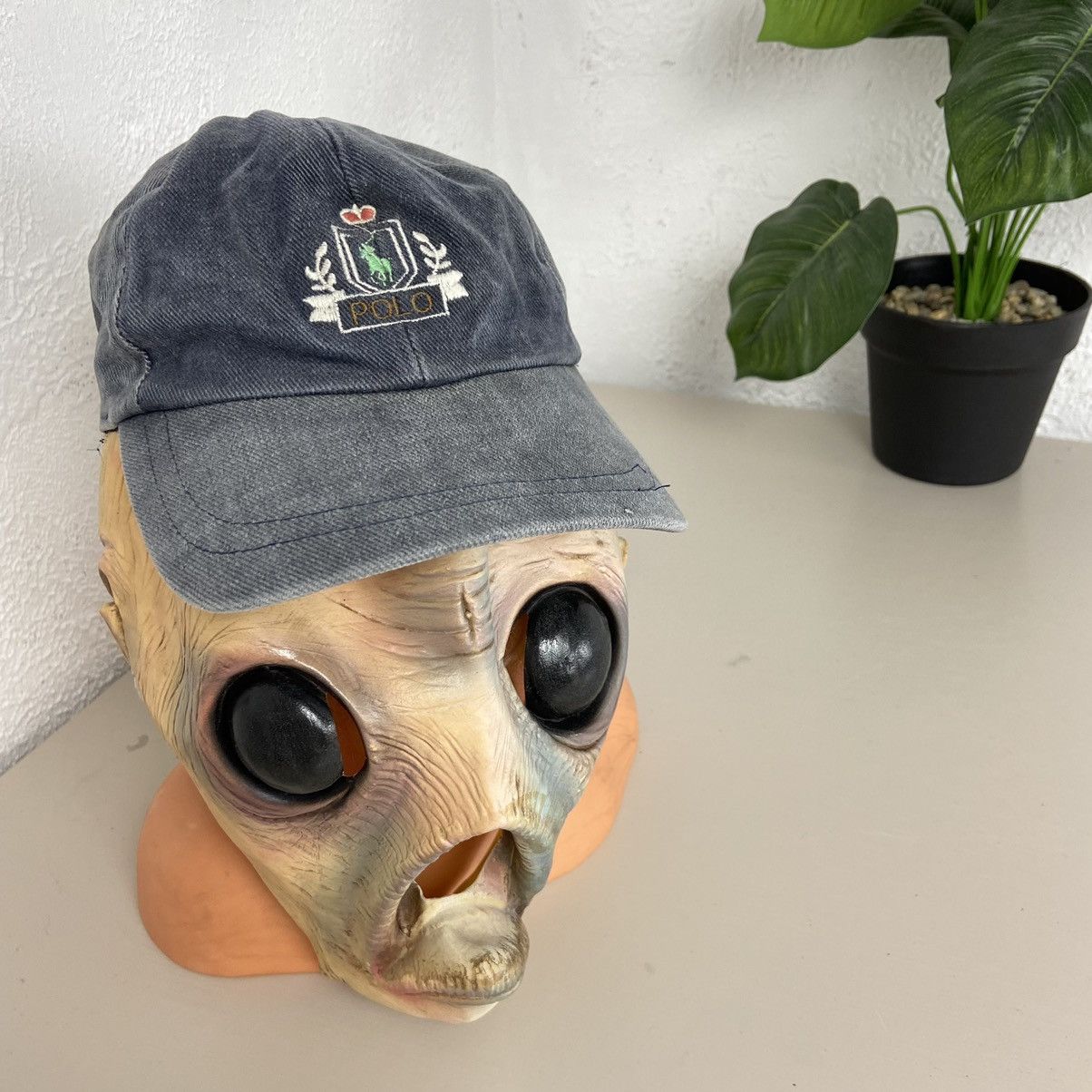 Vintage 1990s BOOTLEG RALPH LAUREN x NIKE SWOOSH SUN FADED CAP Size ONE SIZE - 4 Thumbnail