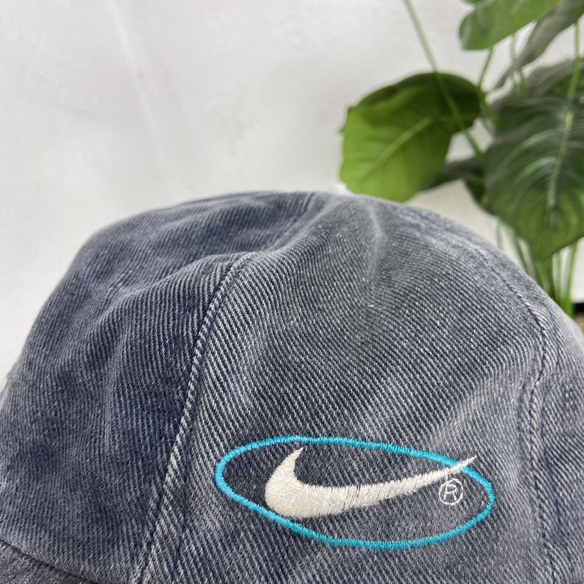 Vintage 1990s BOOTLEG RALPH LAUREN x NIKE SWOOSH SUN FADED CAP Size ONE SIZE - 5 Thumbnail