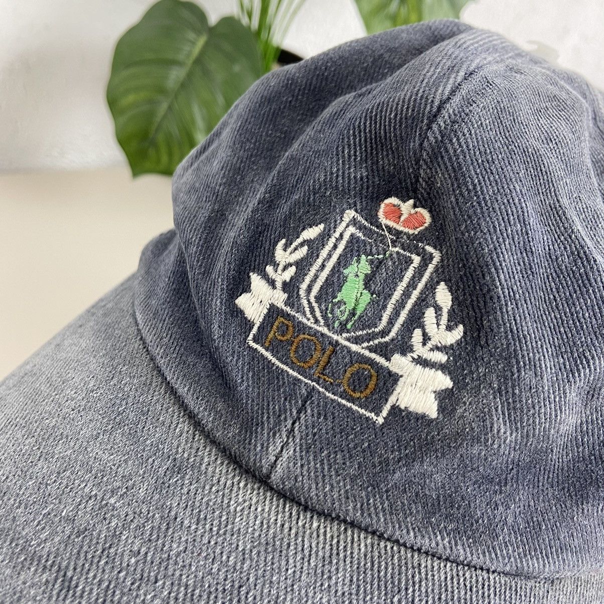 Vintage 1990s BOOTLEG RALPH LAUREN x NIKE SWOOSH SUN FADED CAP Size ONE SIZE - 3 Thumbnail