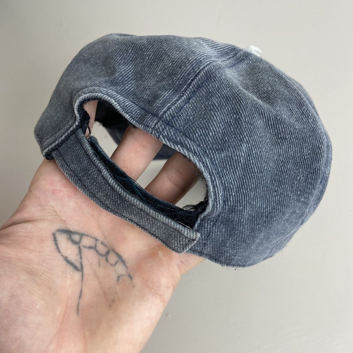 Vintage 1990s BOOTLEG RALPH LAUREN x NIKE SWOOSH SUN FADED CAP Size ONE SIZE - 6 Thumbnail