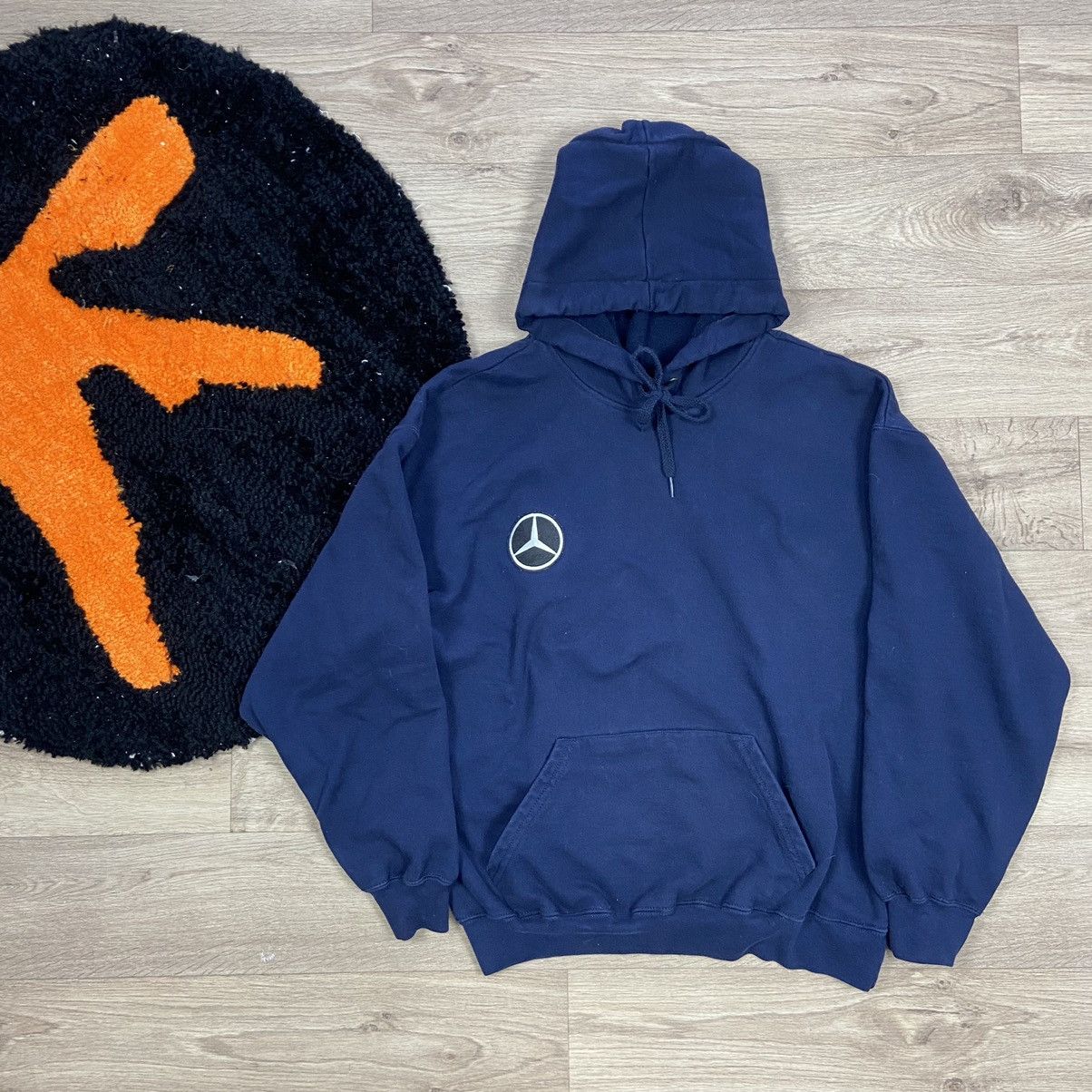 Mercedes-Benz MERCEDESS BENZ BOXY FIT FADED RARE VINTAGE HOODIE 1990s Size US L / EU 52-54 / 3 - 1 Thumbnail