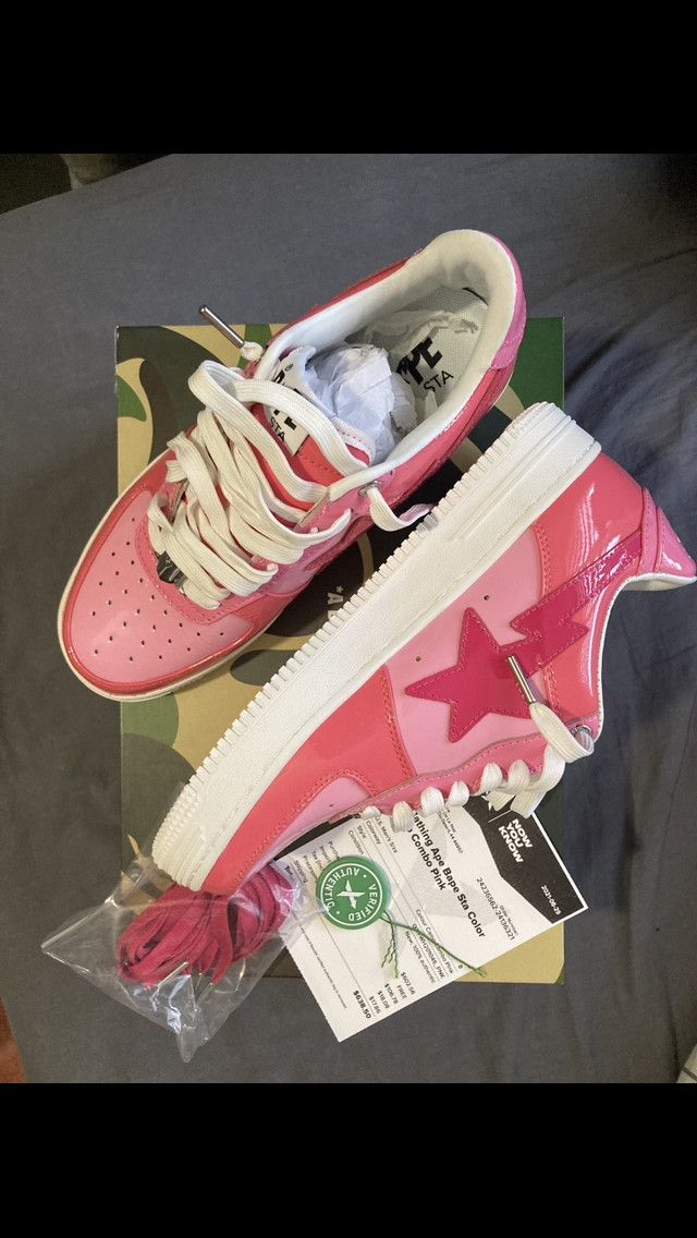 Bape Bapesta Color Camo Combo Pink | Grailed