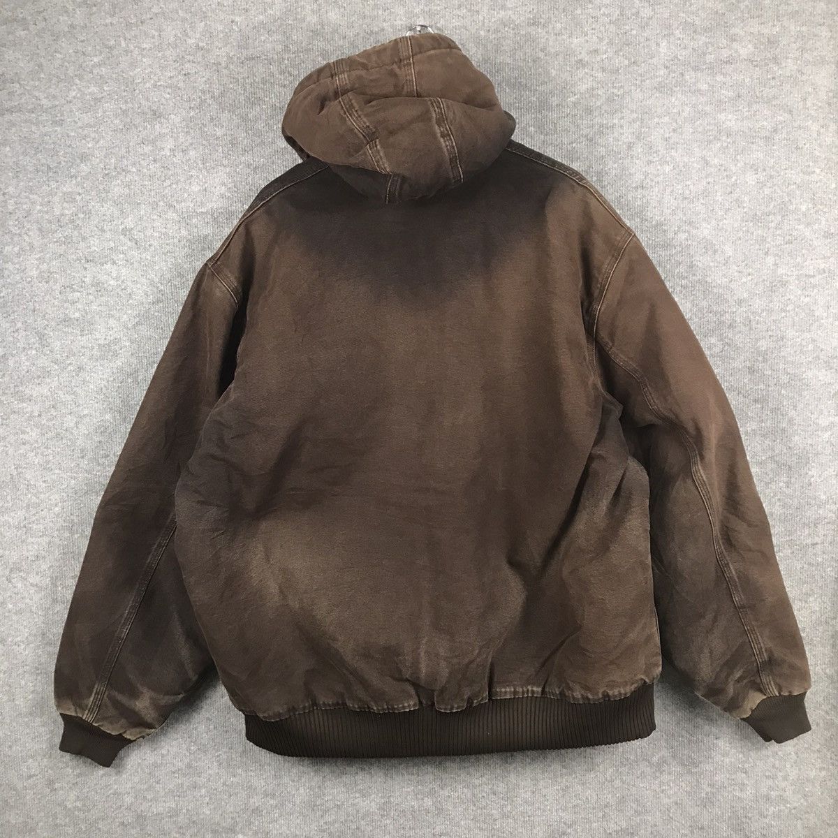 Carhartt × Carhartt Wip CARHARTT ACTIVE BROWN FADED HOODIES CHORE WORK JACKET Size US XXL / EU 58 / 5 - 8 Thumbnail