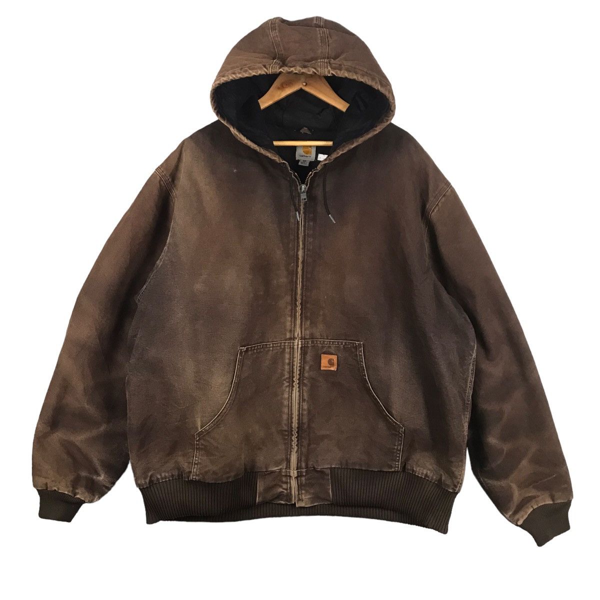 Carhartt × Carhartt Wip CARHARTT ACTIVE BROWN FADED HOODIES CHORE WORK JACKET Size US XXL / EU 58 / 5 - 1 Thumbnail